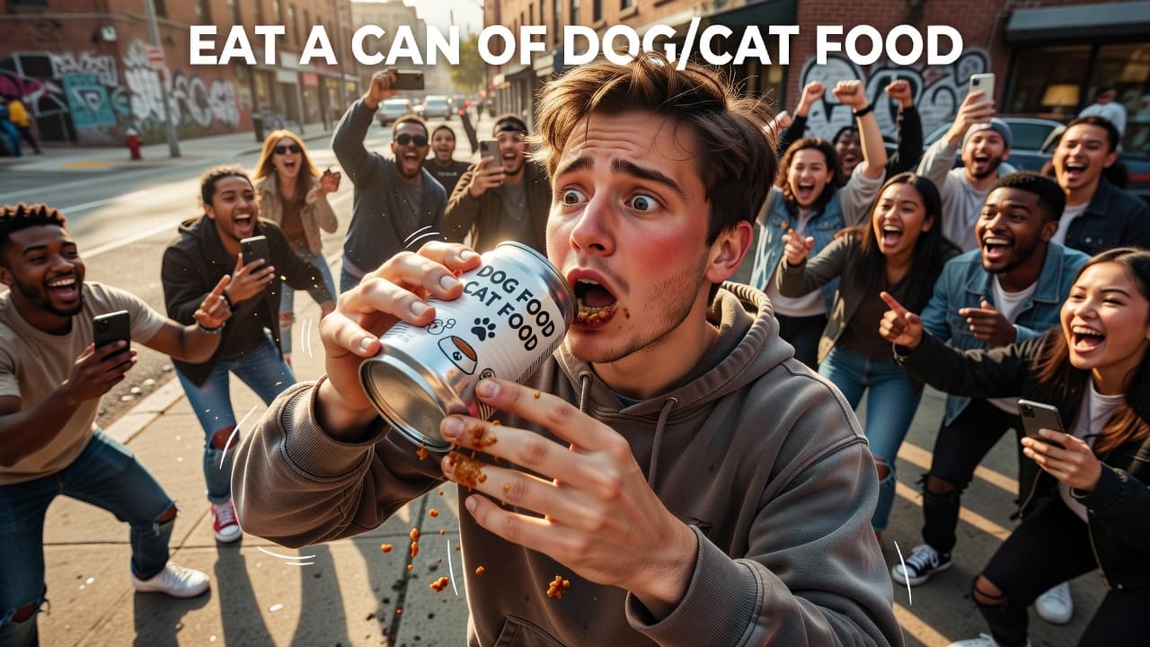 EAT A CAN OF DOG/CAT FOOD