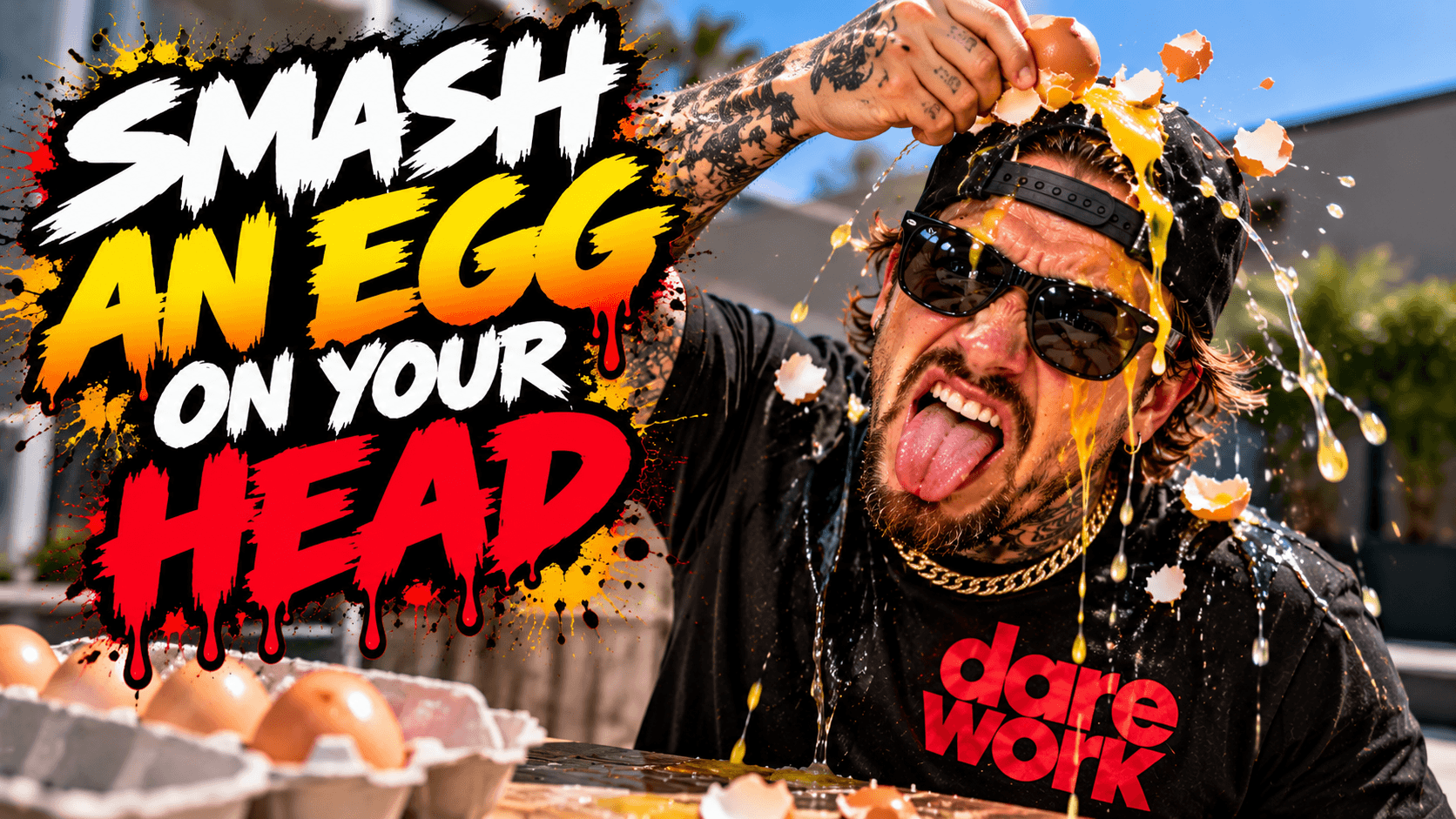 SMASH and EAT RAW EGGS