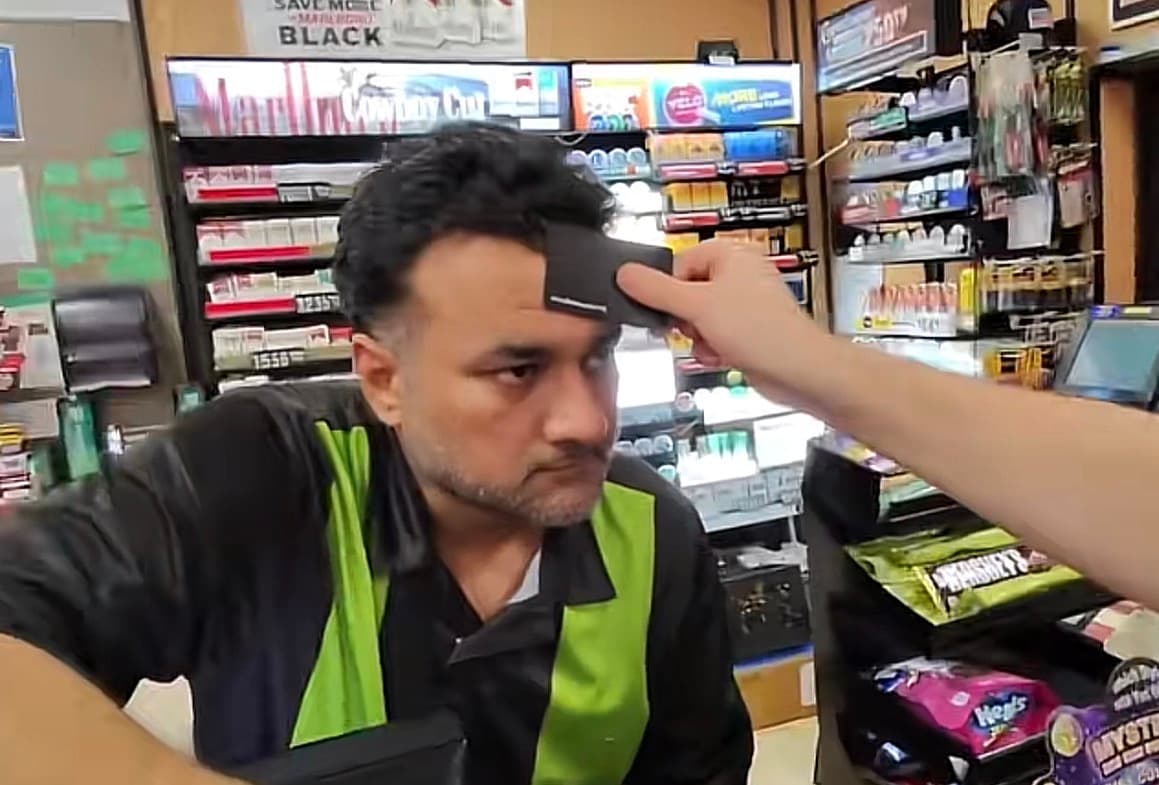 Pretending you don't know how to pay with card 😭