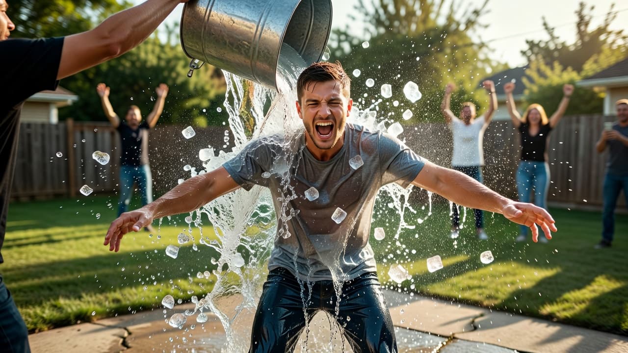 Ice water dump