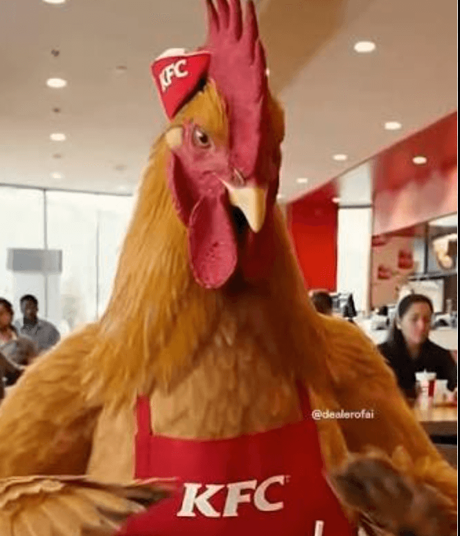 Bring a chicken into KFC and ask them to cook it