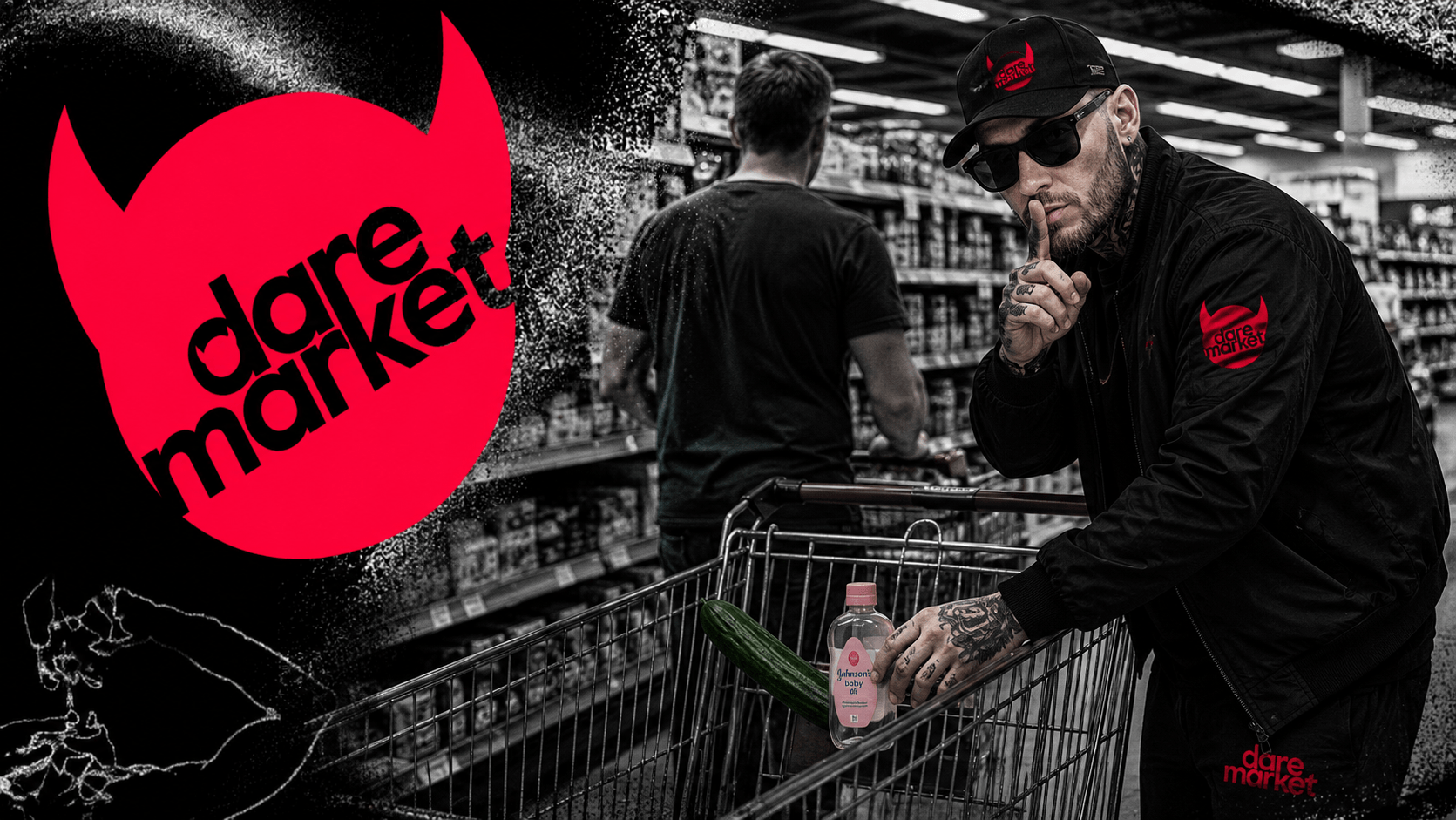 Sneak random items into someones trolley
