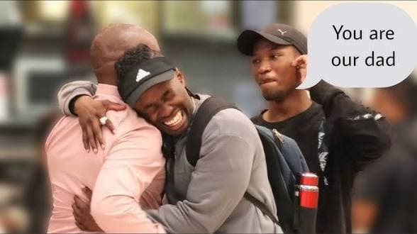 You’re our dad “PRANK”